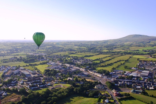 The annual hot-air balloon festival over Draperstown