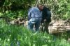 Mervyn and Eugene stock more salmon fry into the Glengomna River