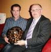 Millar McIlhatton, who was awarded for his outstanding work for the club by Chairman Philip Maguire.
