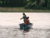 Speedy, Francis Jnr and Budder afloat on Mill Lough.