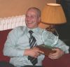 Willi Darragh with someone's prize Moyola Dinner Dance 2008