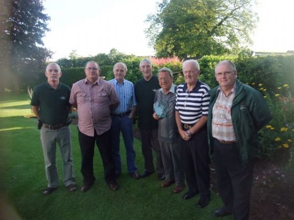 Committee members with Harold Last July